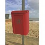 Post or wall mounted litter and dog waste bin 403021