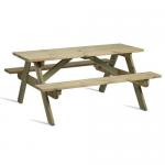 Hereford 6 Seater Sturdy Picnic Table Ma