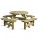 Wooden round picnic table 403088