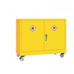 Mobile Dangerous Substance Cabinet Double Door with 3-pointlocking & 1 Adjustable Shelf & 30 l Sump 403261