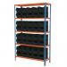 Boltless shelving with small parts bins, black bins 403282