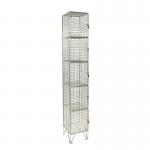 Locker - Wire Mesh 5 Door Individual D:457 mm 403332