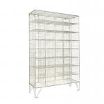 Locker - Wire Mesh Multicomp.without Doors (40 Comps.) 403338