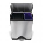 Simplehuman rectangular waste bin/ recycling bin 403392