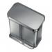 Simplehuman rectangular recycling pedal bin 403393