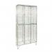 Locker - 6 mm Dia. Wiremesh 2 Door Nest of 3 D:457 mm 403419