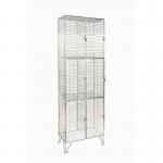 Locker - 6 mm Dia. Wiremesh 3 Door Nest of 2 D:305 mm 403421
