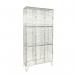 Locker - 6 mm Dia. Wiremesh 3 Door Nest of 3 D:457 mm 403425
