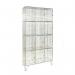 Locker - 6 mm Dia. Wiremesh 4 Door Nest of 3 D:457 mm 403431