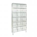 Locker - 6 mm Dia. Wiremesh 6 Door Nest of 3 D:457 mm 403443