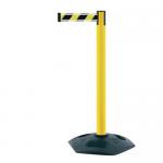 Tensabarrier Heavy duty facility retractable barrier with nightview reflective webbing 404182