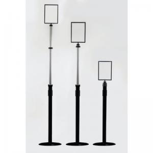 Tensabarrier Telescopic barrier post with sign holder 404198