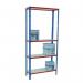 Melamine faced boltless steel shelving - 175kg, 4 shelves 900mm width 404226