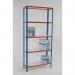 Melamine faced boltless steel shelving - 175kg, 6 shelves 900mm width 404232