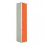 Laminate Door Lockers Orange Door- Wet Area 1800.300.300 - 1 Compartment 404388