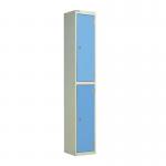 Laminate Door Lockers Light Bluedoor - Wet Area 1800.300.300 - 2 Compartment 404390
