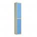 Laminate Door Lockers Light Bluedoor - Wet Area 1800.300.300 - 2 Compartment 404390