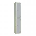 Laminate Door Lockers Light Greydoor - Wet Area 1800.300.300 - 2 Compartment 404392