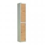 Laminate Door Lockers Oak Door- Wet Area 1800.300.300 - 2 Compartment 404394