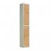 Laminate Door Lockers Oak Door- Wet Area 1800.300.300 - 2 Compartment 404394
