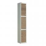 Laminate Door Lockers Oak Door- Wet Area 1800.300.300 - 3 Compartment 404404