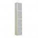Laminate Door Lockers Light Greydoor - Wet Area 1800.300.300 - 4 Compartment 404412