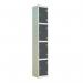 Laminate Door Lockers Dark Greydoor - Wet Area 1800.300.300 - 4 Compartment 404413