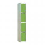 Laminate Door Lockers Green Door- Wet Area 1800.300.300 - 4 Compartment 404417