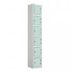 Laminate Door Lockers Light Greendoor - Wet Area 1800.300.300 - 6 Compartment 404421