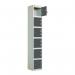 Laminate Door Lockers Dark Greydoor - Wet Area 1800.300.300 - 6 Compartment 404423
