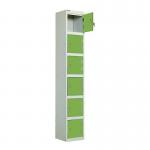 Laminate Door Lockers Green Door- Wet Area 1800.300.300 - 6 Compartment 404427