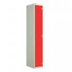 Laminate Door Lockers Red Door- Wet Area 1800.300.450 - 1 Compartment 404435