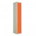 Laminate Door Lockers Orange Door- Wet Area 1800.300.450 - 1 Compartment 404438