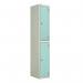 Laminate Door Lockers Light Greendoor - Wet Area 1800.300.450 - 2 Compartment 404441