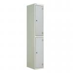 Laminate Door Lockers Light Greydoor - Wet Area 1800.300.450 - 2 Compartment 404442