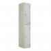 Laminate Door Lockers Light Greydoor - Wet Area 1800.300.450 - 2 Compartment 404442