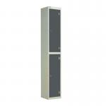 Laminate Door Lockers Dark Greydoor - Wet Area 1800.300.450 - 2 Compartment 404443