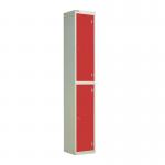 Laminate Door Lockers Red Door- Wet Area 1800.300.450 - 2 Compartment 404445