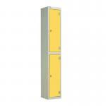 Laminate Door Lockers Yellow Door- Wet Area 1800.300.450 - 2 Compartment 404446