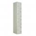Laminate Door Lockers Light Greydoor - Wet Area 1800.300.450 - 4 Compartment 404462