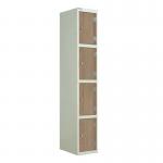 Laminate Door Lockers Oak Door- Wet Area 1800.300.450 - 4 Compartment 404464