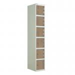 Laminate Door Lockers Oak Door- Wet Area 1800.300.450 - 6 Compartment 404474