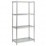 Stainless steel wire shelving - 4 shelves 404626