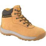 Nubuck leather hiker safety boots S1P SRC HRO - Sand, size 6 404901