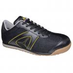 D spirit lightweight nubuck safety trainer, black - size 8 404957