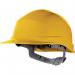 Essential Safety Helmet, Yellow Polethylenewith Sweat Band and Manual Adjustment 404978