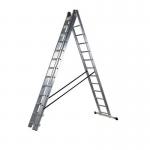 3 Section Aluminium Combinationladder, 3 X 13 Treads En 131 150 Kg 404987
