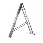 3 Section Aluminium Combinationladder, 3 X 14 Treads En 131 150 Kg 404988
