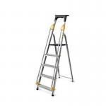 Aluminium safety platform steps - 5 tread 405013