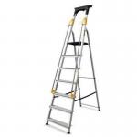 Aluminium safety platform steps - 7 tread 405015